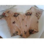 antique 1860s damash silk bodice