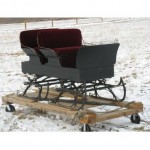 antique 1860s horse drawn sleigh