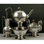 antique 1869 gorham sterling tea set