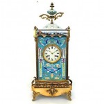 antique 1890s french enamel clock