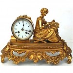 antique 1890s mantel clock