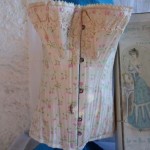 antique 1890s victorian french corset with box