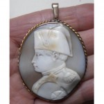 antique 19th century carved cameo pendant napoleon bonaparte