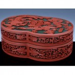 antique chinese cinnabar box