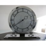 vintage 1930s art deco chrome bakelite clock