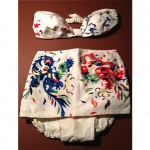 vintage 1940s two piece bathing suit