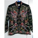 vintage 1970s silk embroidered jacket