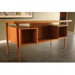 vintage 1974 lovig teak desk