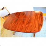 vintage 1980s skovby brazilian rosewood expandable dining table