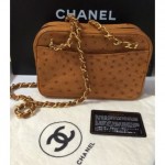 vintage chanel ostrich handbag