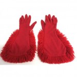 vintage daniel hays fringed wool gloves