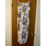 vintage emma domb sequin floral print evening dress