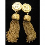 vintage givenchy tassel earrings