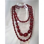 vintage graduated bakelite bead necklaces