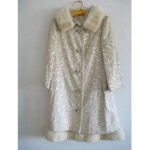 vintage lilli ann tapestry brocade fur trim coat and dress set