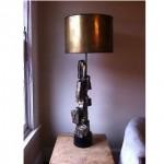 vintage maurizio tempestini brutalist lamp