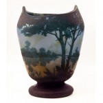 vintage nancy daum cameo vase