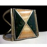 vintage navajo sterling inlay large cuff bracelet