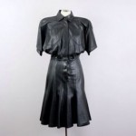 vintage omo norma kamali leather dress