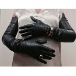 vintage pair black kid leather opera gloves