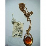 vintage russian baltic amber necklace