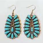 vintage sterling turquoise earrings