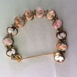 antique 18k victorian cameo shell bracelet