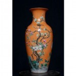 antique 18th century porcelain bottle vase