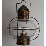 antique edwardian brass ships oil lantern