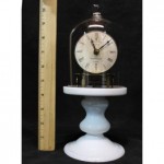 antique terryville candlestand skeleton clock