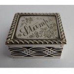 antique victorian sterling silver stamp box