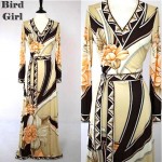 vinatge 1970s jersey maxi dress