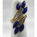 vintage 14k lapis ring