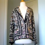 vintage 1920s hand embroidered silk jacket