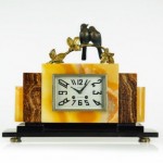 vintage 1920s marti bronze mantel clock