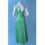 vintage 1930s bias cut silk gown unused with tag