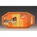 vintage 1930s clarice cliff butterfly sandwich tray