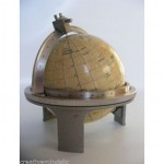 vintage 1950 celestial globe for russian navy