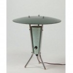 vintage 1950s atomic table lamp