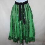 vintage 1950s tel-art mexican hand painted sequin circle skirt