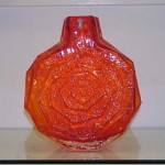 vintage 1960s geoffrey baxter for whitefriars banjo vase