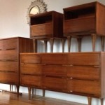 vintage 1960s mid-century bedroom set