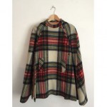 vintage 1960s tartan wool cape