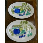 vintage 1960s vera neumann platters