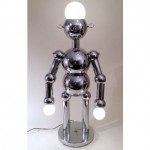 vintage 1970s torino robot lamp