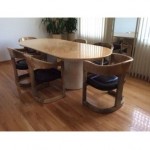 vintage 1980s karl springer table and chairs