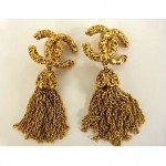 vintage 2003 chanel tassel earrings