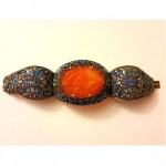 vintage chinese carnelian enamel bracelet