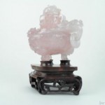 vintage chinese carved quartz censer