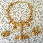 vintage christian dior necklace earrings and pin set